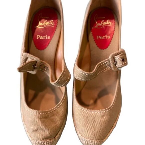 #140 CHRISTIAN LOUBOUTIN Mallorca Wedge - Picture 4 of 11